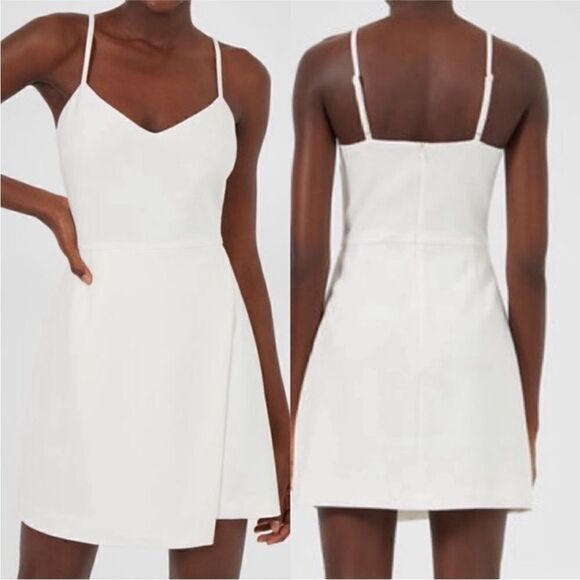 French Conection NWT Whisper Envelope Skirt Dress in Summer White Size 4 - Picture 1 of 7